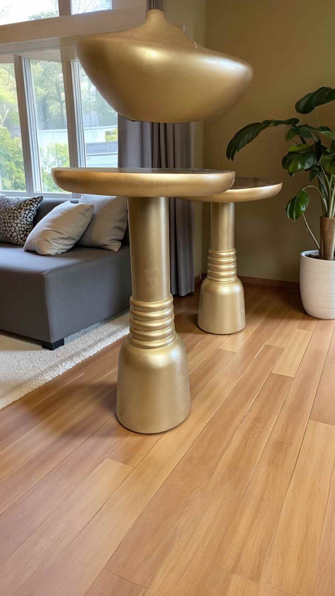 Mantar desenli salon tipi orta sehpa