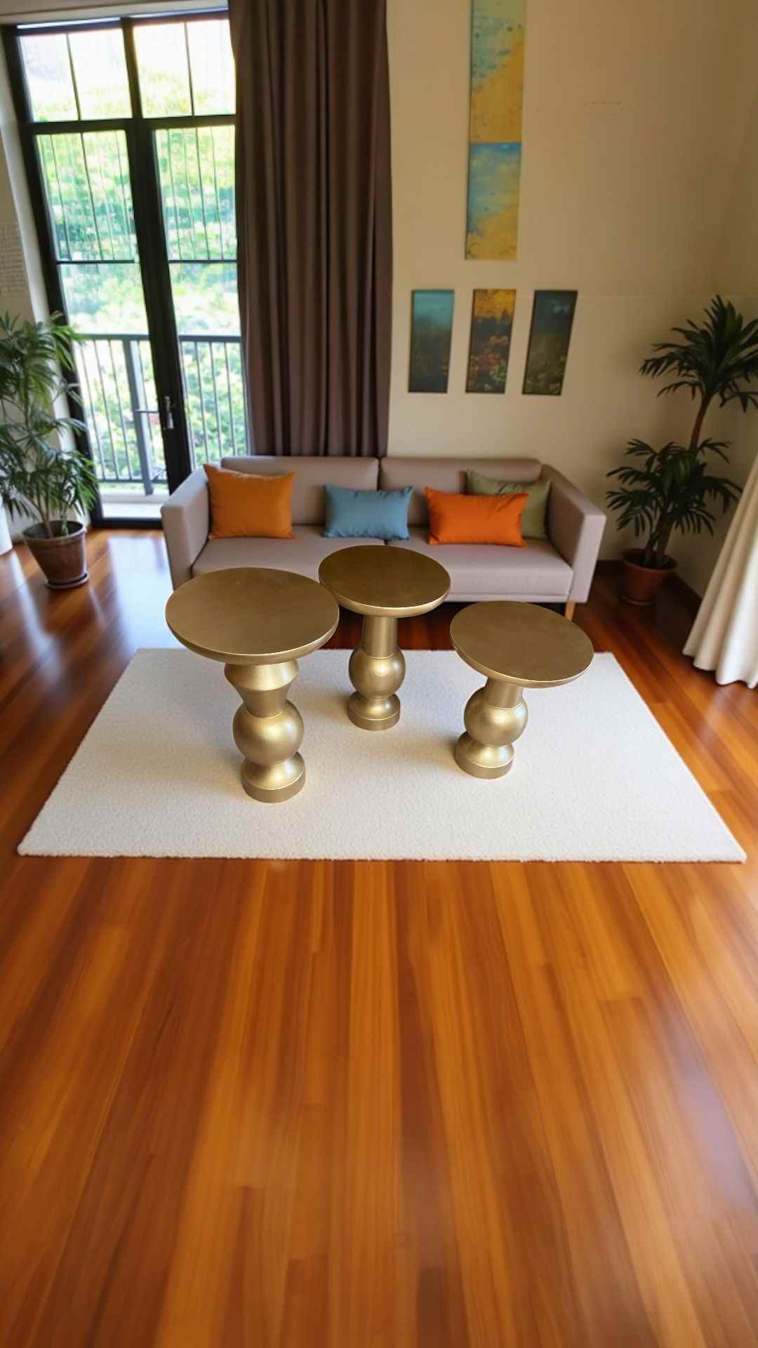 Modern tasarımlı mantar zigon ve orta sehpa seti