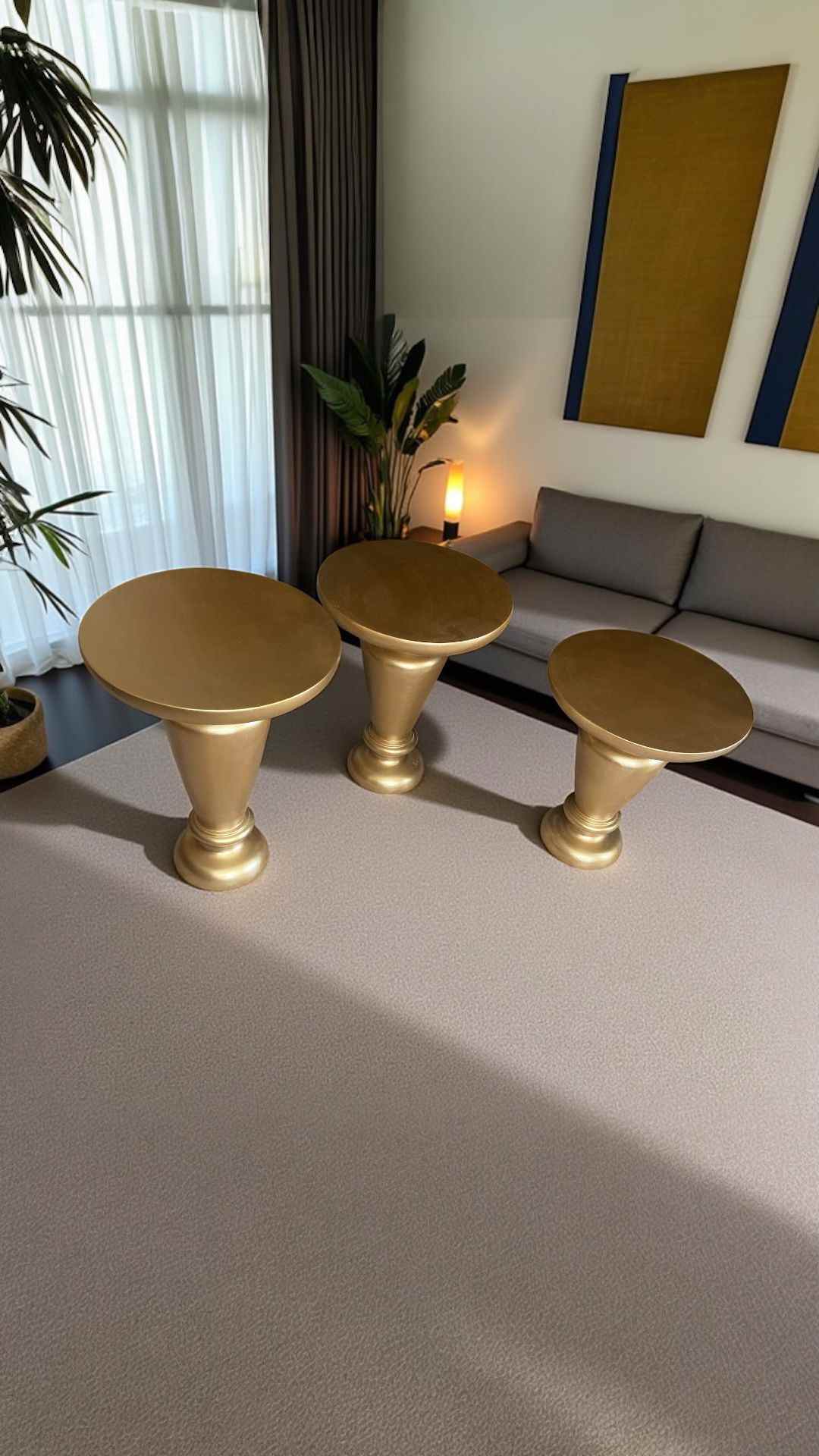 Mantar görünümlü sehpa – zigon ve orta sehpa modeli