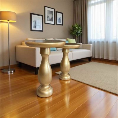 Modern tarzda ahşap mantar sehpa takımı – zigon ve orta sehpa uyumu