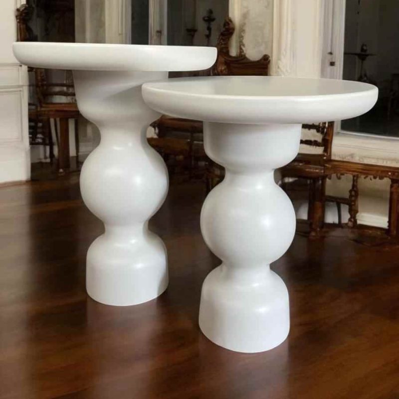 Ahşap mantar sehpa doğal formda tasarım