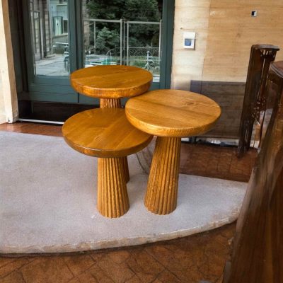 Rustik mantar sehpa ve zigon sehpa kombinleri