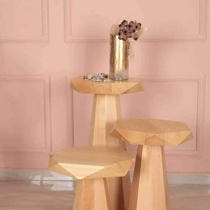 Doğal ahşap sehpa modelleri