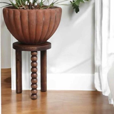 Yuvarlak mantar sehpa doğal form