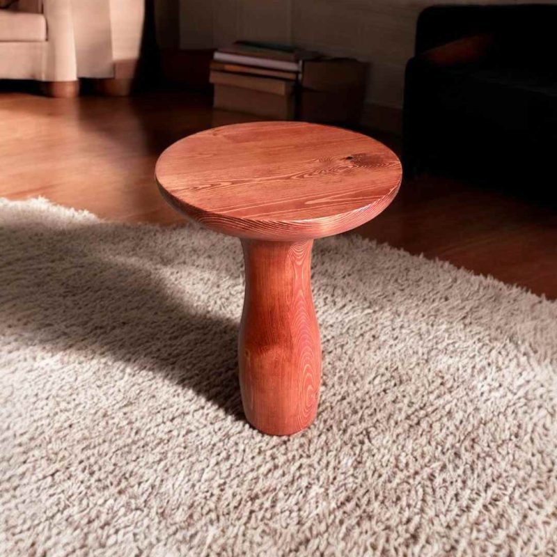 Kompakt zigon sehpa mantar şekilli