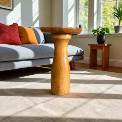 Zarif detaylara sahip mantar sehpa