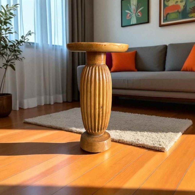 Modern dekorasyona uygun orta sehpa ve mantar sehpa takımı