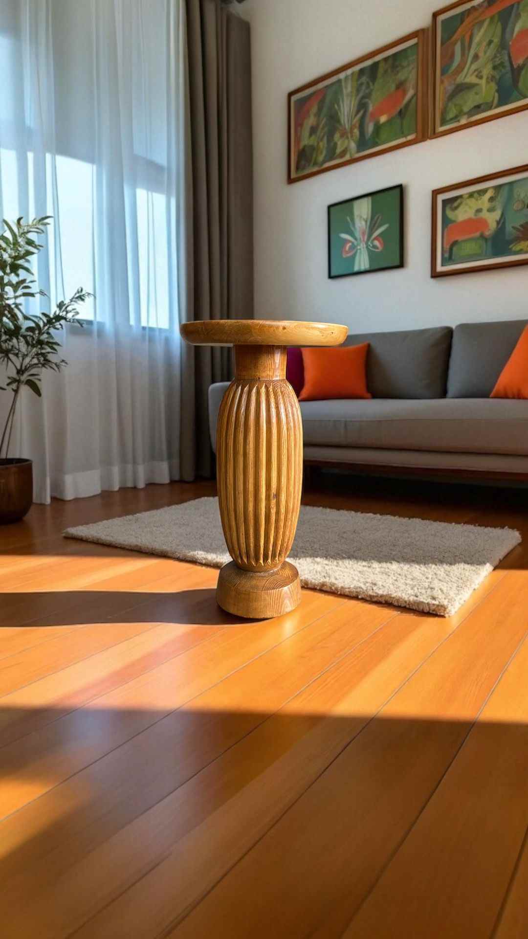Modern dekorasyona uygun orta sehpa ve mantar sehpa takımı