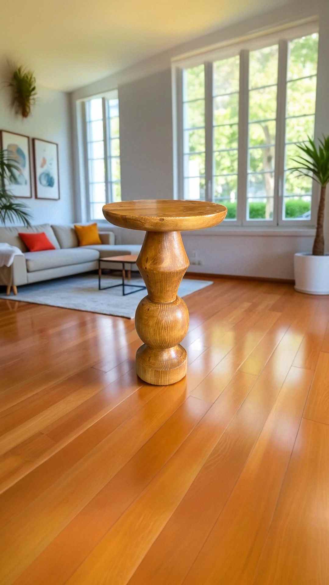 Minimal tasarımlı zigon sehpa ve mantar sehpa