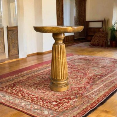 Doğal ahşap mantar sehpa ve modern zigon sehpa modelleri