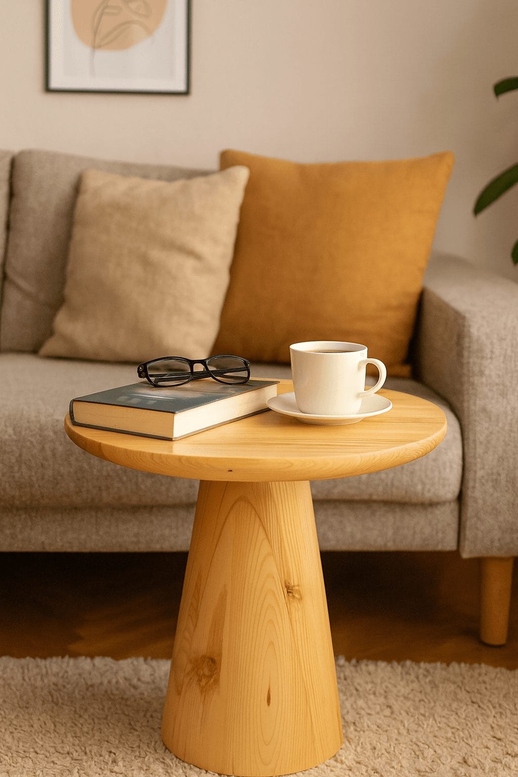 organik orta sehpa - Nord - Ahşap Orta Sehpa Naturel Renk